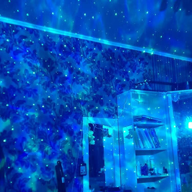 Lampe de projection d'étoiles laser au plafond